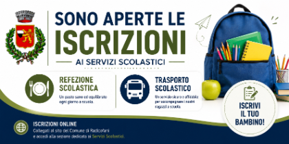 Aperte le iscrizioni ai servizi di refezione scolastica e trasporto scolastico 2026/2027