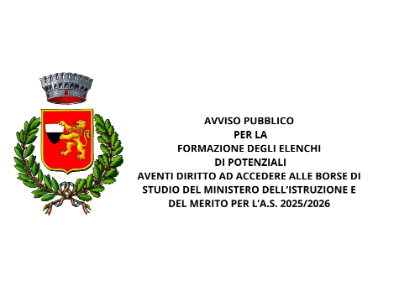 Avviso pubblico Voucher Io Studio per la formazione di elenchi di potenziali aventi diritto ad accedere alle borse di studio 