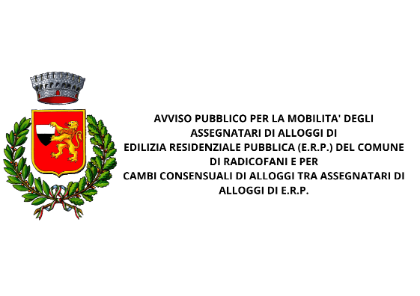 AVVISO PUBBLICO PER LA MOBILITA' DEGLI ASSEGNATARI DI ALLOGGI DI EDILIZIA RESIDENZIALE PUBBLICA (E.R.P.)
