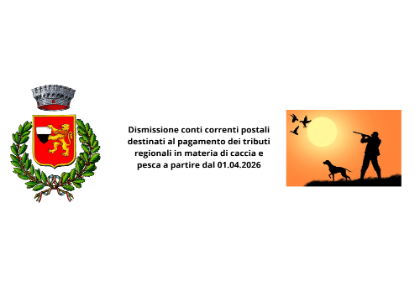 Dismissione conti correnti postali destinati al pagamento dei tributi regionali in materia di caccia e pesca