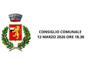 CONSIGLIO COMUNALE 12 MARZO 2026 ORE 18.30