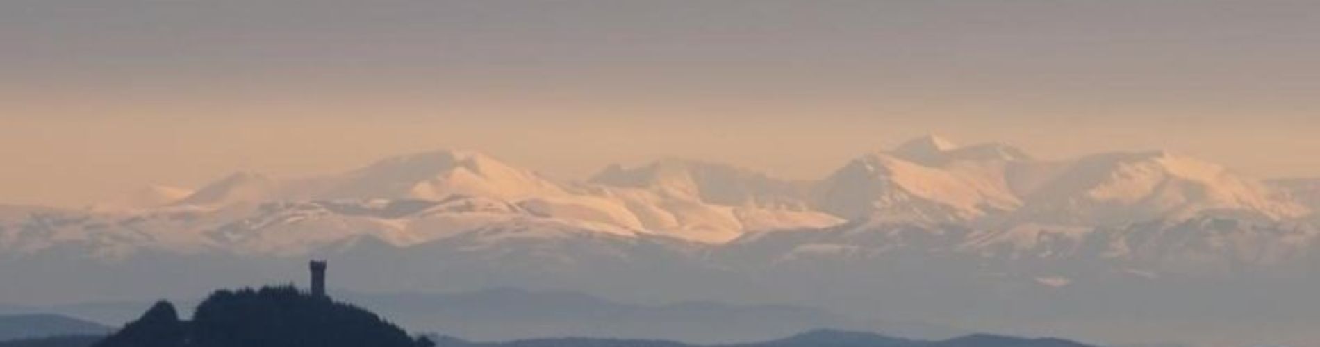 Radicofani dal monte Amiata