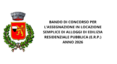 BANDO DI CONCORSO PER L’ASSEGNAZIONE IN LOCAZIONE SEMPLICE DI ALLOGGI DI EDILIZIA RESIDENZIALE