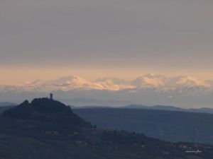 Radicofani dal monte Amiata